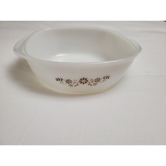 Vintage Dynaware Pyr-o-Rey Brown Daisy Mini Casseroles~Bowls~Custard Cup Lot 8 - Picture 2 of 12